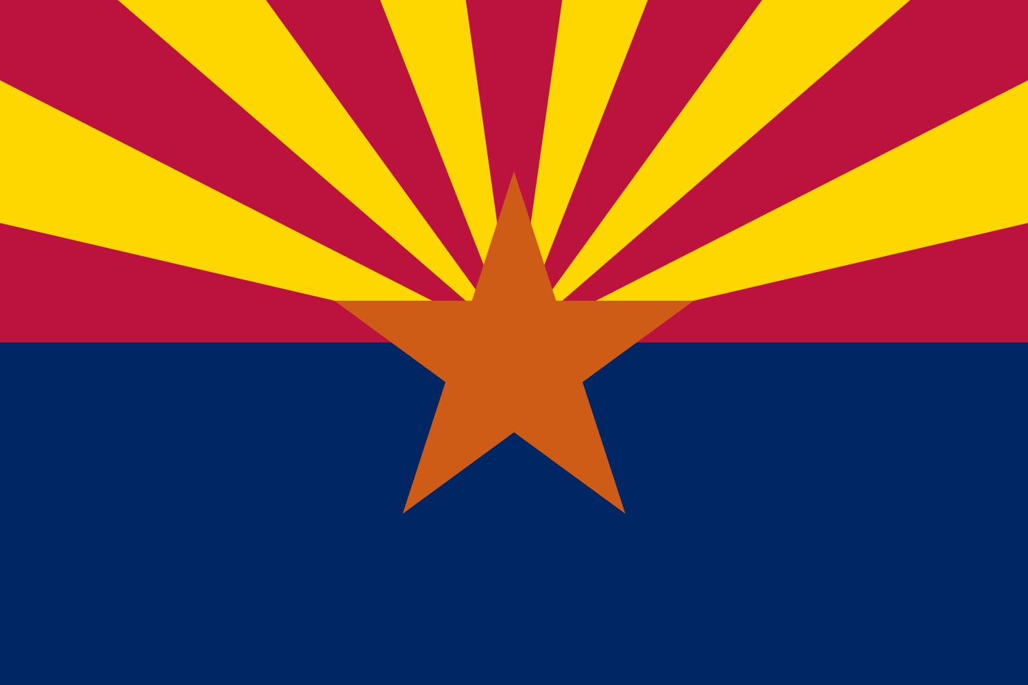 Drapeau paysage Arizona pour décorer vos événements extérieurs