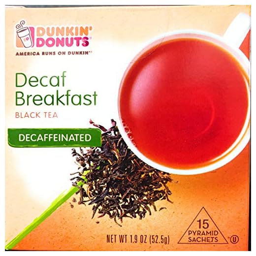 Dunkin Donuts Decaf Breakfast Black Tea 15 Tea Bags