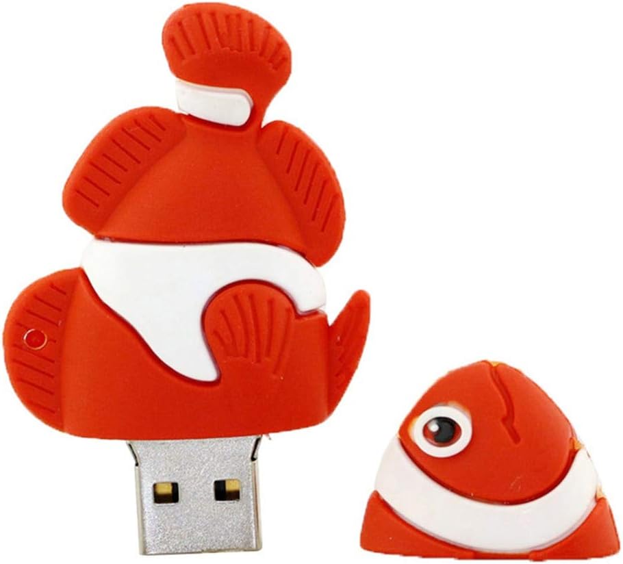 16GB Fish Model USB Flash Drive USB 3.0 Storage Device USB Flash Disk USB Drive USB 3.0 Memory Stick USB Stick U Disk Thumb Drive USB Flash Memory USB Disk Data Storage - Red