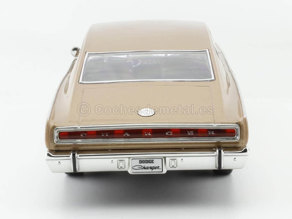 92638brnz 1-18 Scale 1966 Dodge Charger Bronze Metallic Diecast Model Car image 4