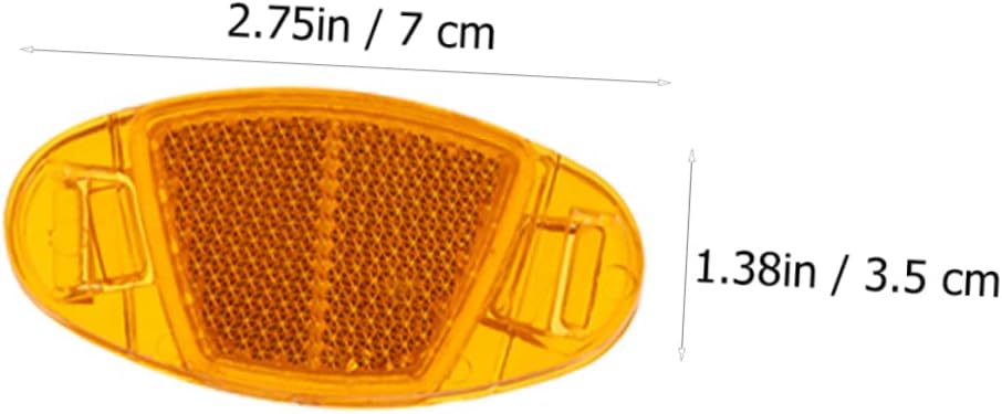POPETPOP 48pcs Bike Reflector Safety Warning Reflective Wheel Rim Reflectors for Enhanced Visibility During Night Riding Easy to Install Yellow