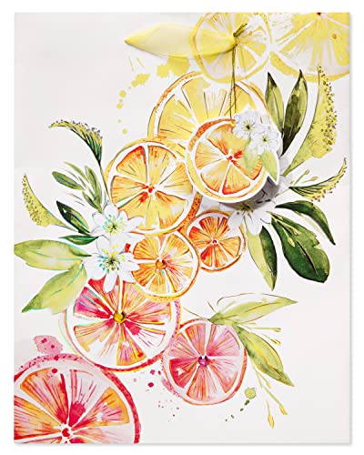 Image of Papyrus 13 inch Large Gift Bag (Citrus) for Birthdays, Weddings, Bridal Showers, Baby Showers and All Occasions (1 Bag)