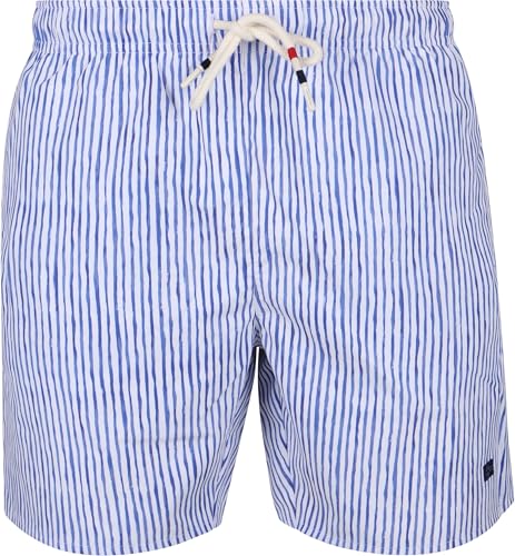 Traje de baño de hombre Elior con patrón de rayas azules estilo bermuda