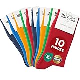 Mat And Vic's Chausettes, Confortables, Respirantes - Fun Colors - Lot de 10 paires 47-50