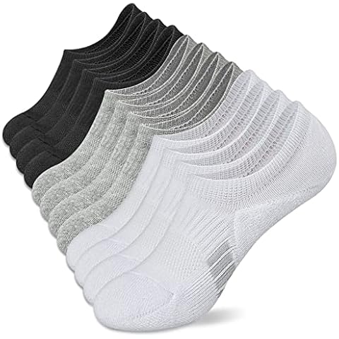 Amutost No Show Socks Womens Athletic Cushion Ankle Footies Low Cut 5-6 Pairs Cover