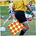 Gogogmee Referee Signal Flag with Comfortable Grip Bright Colors for Visibility for Soccer and Volleyball Officials Easy to Use Linesman Accessory