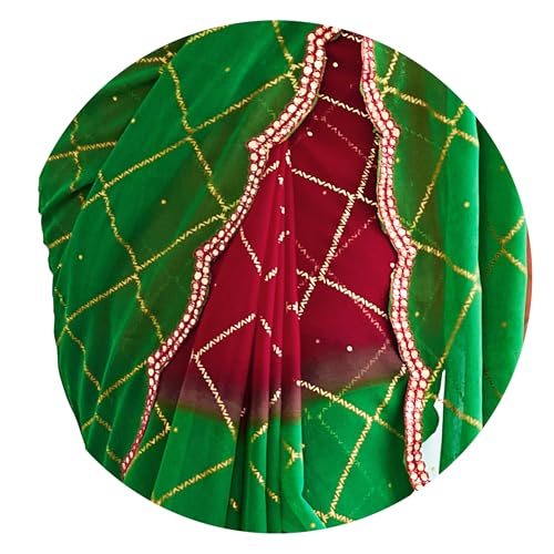 Image of MIRCHI FASHION Saree for Woman Georgette Floral Printed | Lightweight Comfortable Sari for Regular Social Wear and social visits