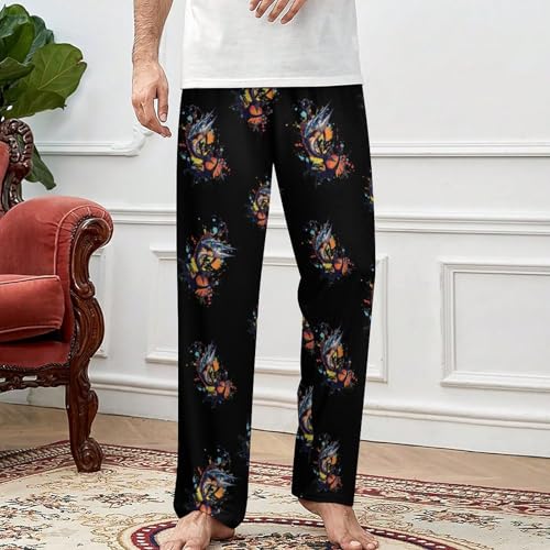 Sailfish Watercolor Men's Pajama Pants Lightweight Pjs Bottoms Sleep Lounge Pant with Pocket Drawstring3