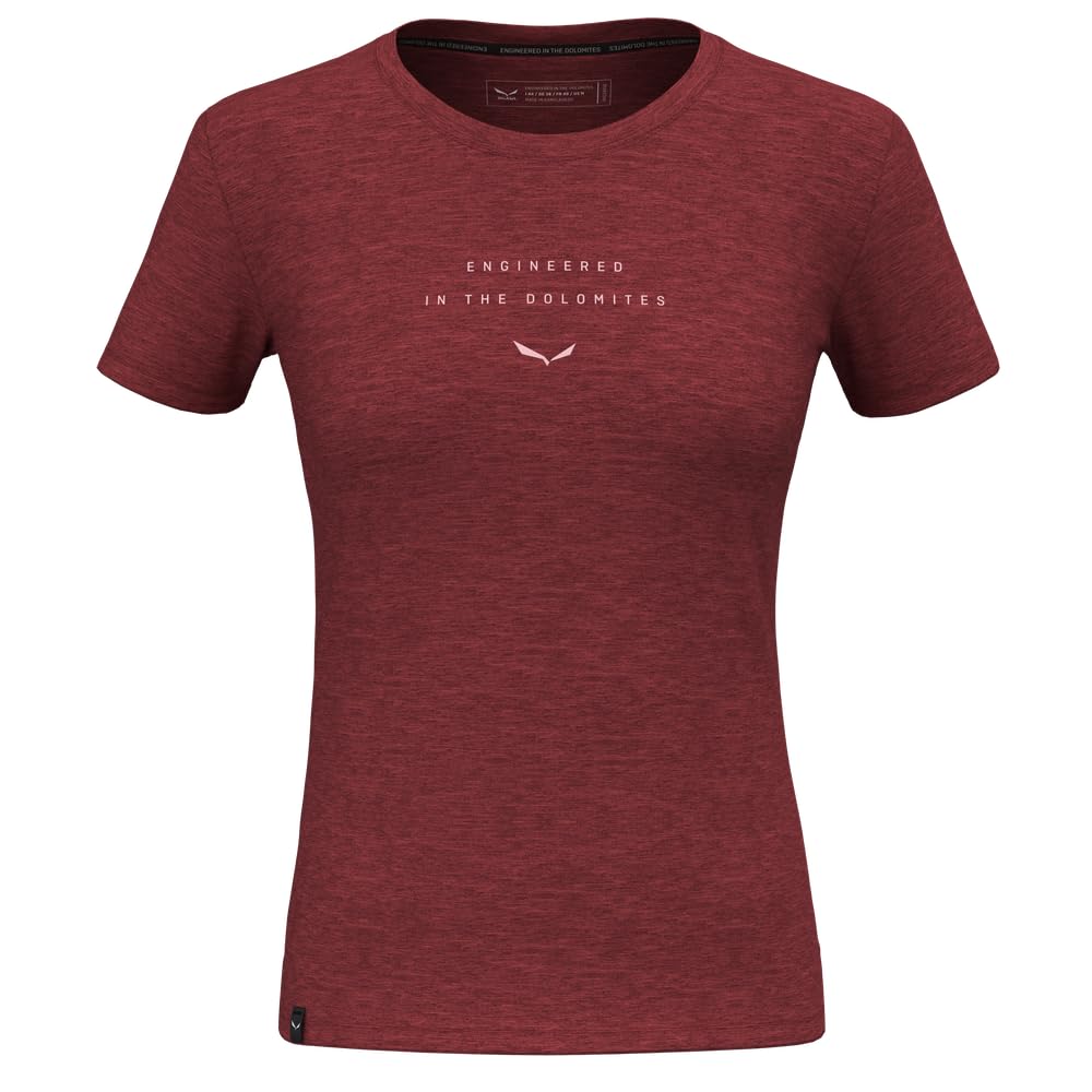 Salewa Eagle Eitd Merino T-Shirt Women, Red, L
