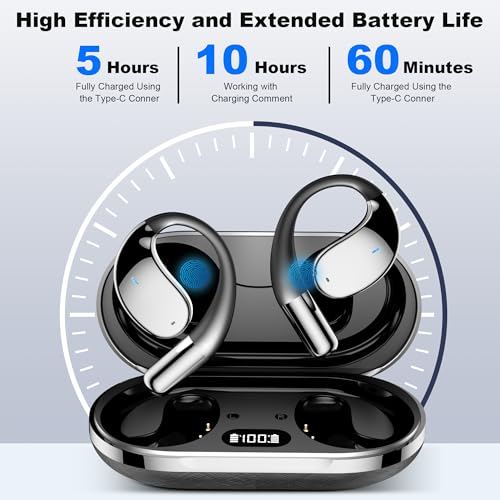 Image of AI Language Translation Earbuds, Translator Earbuds Real Time with iOS & Android, 144-Language Bluetooth Headphones Translating Device for Travel and Business, Black