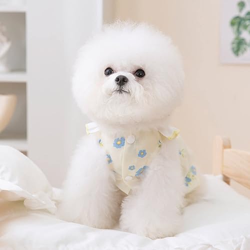 Miniatura 2 de Vestido de girasol para perro, vestidos de flores para perros, falda para cachorros, vestido para mascotas, ropa para gatos