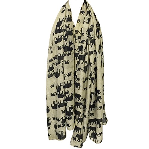 Wrapables Elephant Print Scarf Wrap2