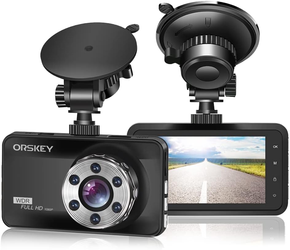 Bestsee 1080P Dashcam Auto Vorne Hinten und Innen mit 64GB SD-Karte ...