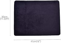 Vista 5 de Enjoyer Alfombrilla de cartas de póquer mágica de primer plano, para mago, accesorios mágicos, trucos de mago (negro, 16 x 11-3/4 pulgadas)