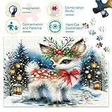 Zoom IMG-2 deer 1000 pezzi puzzle giocattoli Zoom IMG-2 deer 1000 pezzi puzzle giocattoli