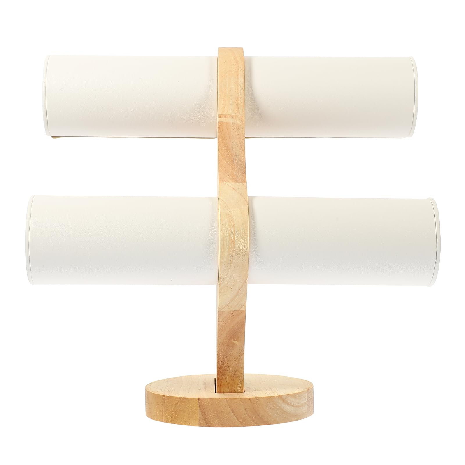 SOIMISS Holz Armbandständer Und Uhrenhalter T-Form 2-Stufiger Schmuckorganizer Für Armbänder Uhren Und Haarspangen Elegante Aufbewahrung Für Schmuck Und Accessoires