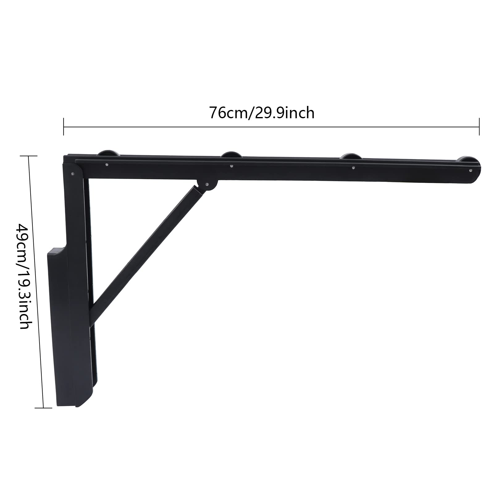 YIYIBYUS Hot Tub Cover Lift, Spa Supply Hot Tub Cover, Hydraulic Lift Foldable Hot Tub Cover Roller Racks Suitable for Spas & Hot Tubs, Black 2Pcs, Cabinet Free Cover