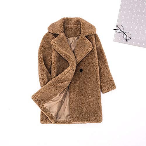 Baby Girls Faux Teddy Long Coat Tollder Kids Winter Fleece Jacket Warm Outwear Clothes Fall Winter Clothes3
