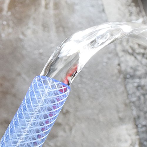 Homend 3/4\" ID X 25FT High Pressure Braided Clear Flexible Industrial PVC Tubing Heavy Duty UV Chemical Resistant Vinyl Hose Water - Thumbnail 3