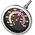 Grill Temperature Gauge, 2.36", Grill Thermometer for Various Types of Grills, Durable & High-Temperature Resistant, BBQ Thermometer with 4 Visible Colored Zones (Silver)