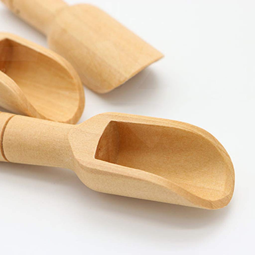 kobeIeen Spoon Wooden Coffee Spoon Tea Coffee Condiment Sugar Tea Spoon Kitchen Utensils Wood