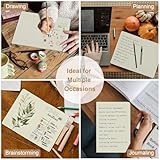 ZCZN A5 Blank Notebooks – 5 Pack, Black Kraft Cover Plain Notepads for Sketching, Notes, Travel & School Use - Image 7