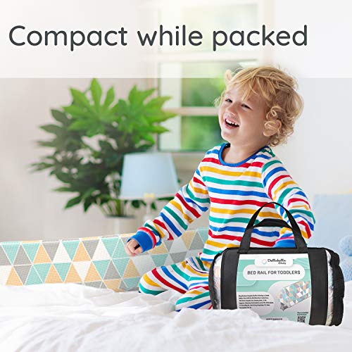 image for DELLABELLA Bed Rail for Toddlers - Toddler Bed Rail Keep Them Safe at 