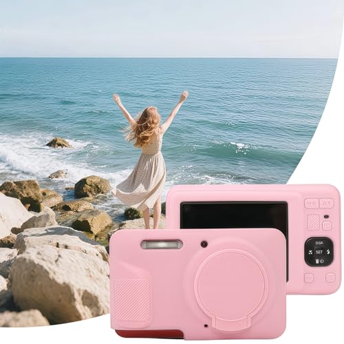 Funda silicona para Kodak PIXPRO FZ55 rosa miniatura 6