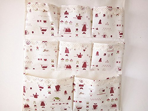 CHICIEVE Borsa portaoggetti da parete in stoffa