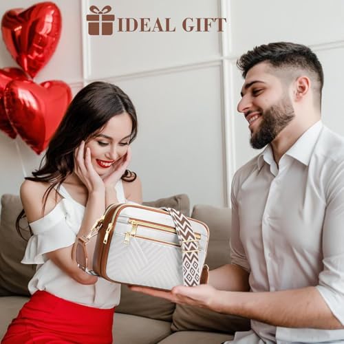 Image of printe Small Crossbody Bags for Women, Vegan Leather Trendy Purses for Women, Travel Handbags with Adjustable Shoulder Strap