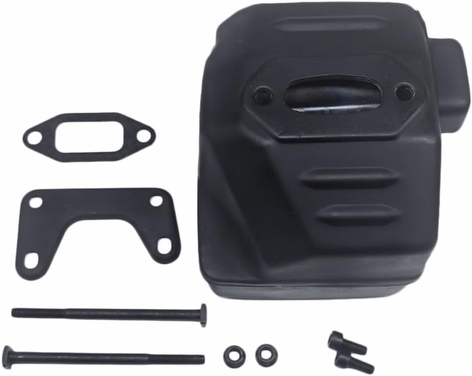TOP-MAX Exhaust Bracket Screw Gasket Kit Exhaust Muffler Kit Chainsaw Accessories Replacement Part Compatible with Husqvarna 394 395 394XP 395XP