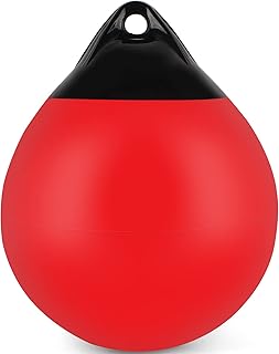 Boat Buoy Ball 10" 12" 15" Dia Vinyl Inflatable Mooring Buoy with Needles and Pump