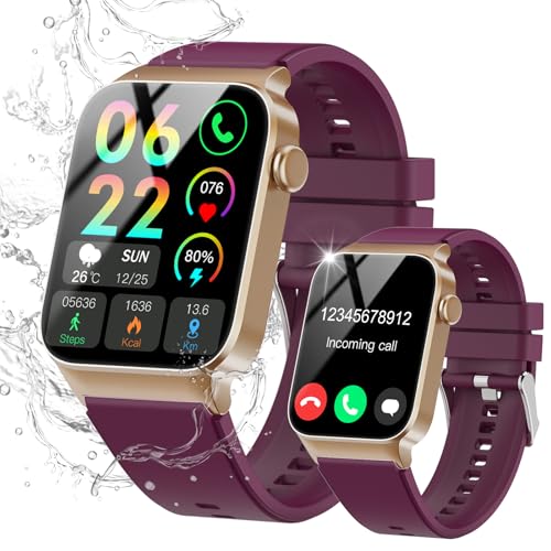 STECEi Montre Connectée Homme Femmes avec Appel Bluetooth, 1.85