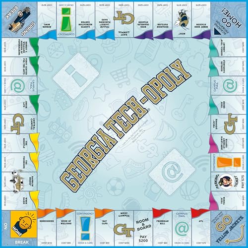 Late for The Sky Georgia Tech-Opoly juego de mesa miniatura 2