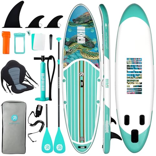 Niphean Stand up Paddle Board for Adults with SUP Zubehör, 320cm Haltbar Inflatable Paddle Boards for Adults Aller Fähigkeitsniveaus, Sup Board, Stand up Paddling Board mit Sitz, Paddleboard