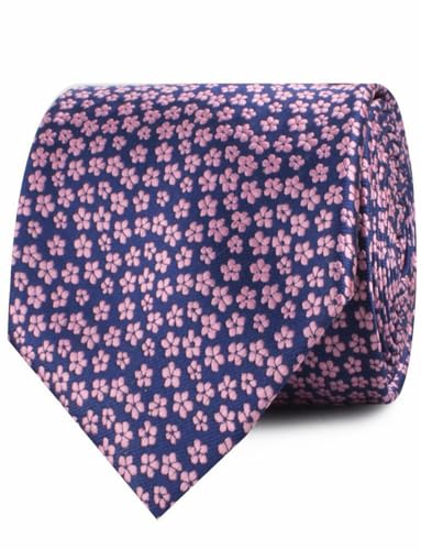 Image of OTAA Floral Necktie Casual Ties for Men - Perfect Neck Tie for Groomsmen Wedding Ties or Formal Occasions