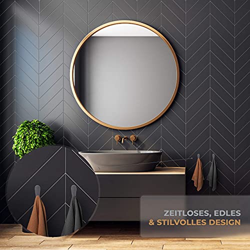 Perfectosan® Zelfklevende handdoekhaken van hoogwaardig roestvrij staal, 4 stuks, 100% roestvrij, praktische houder voor… - Image 8