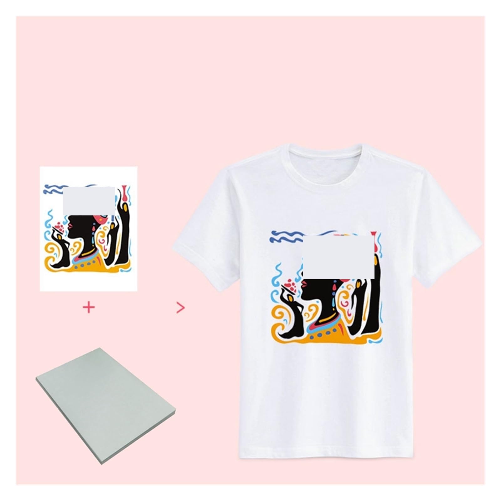 DAVBIR Ropa Estampada Papel de sublimación térmica Tela de algodón no Puro 8,26x11,7 Pulgadas Camiseta de algodón Oscuro y Claro Papel de Transferencia de Calor Perfection (Color : A3ceramics 100shee