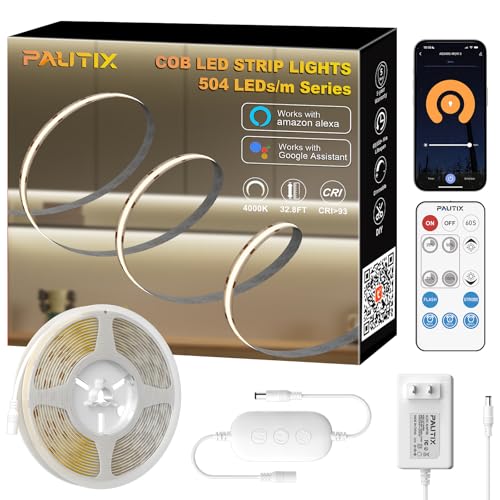 PAUTIX Tira LED COB 4000K 10m Regulable Luz Natural miniatura 2