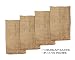 Get Out! Burlap Potato Sack Race Bags 23in x 40in with Natural Fabric 4-Pack