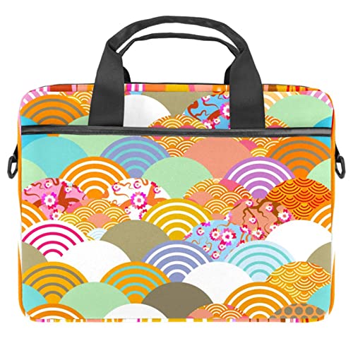 Sacoche ordinateur 13 à 14.5 pouces à motif floral de cerisier rose