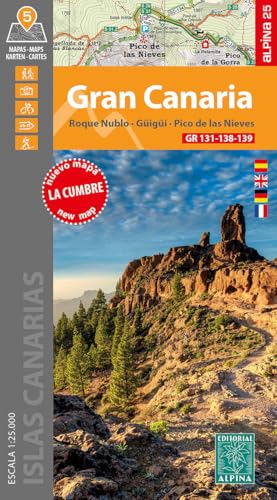 Gran Canaria: 5 Maps GR 131-138-139 1:25000