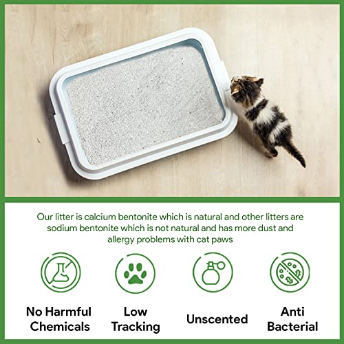 Image of Goofy Tails White Bentonite Clumping Cat Litter 10L (5L X 2 Pack) | Odour Control with Ammonia Locker Formula| 99.9% Dust Free, Anti-Bacterial Litter for Cats