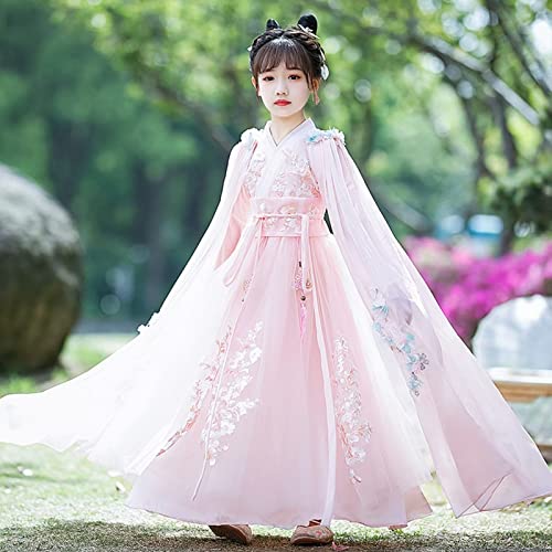 Girls Chinese Style Hanfu Dress Ancient Traditional Elegant Tang Suit2
