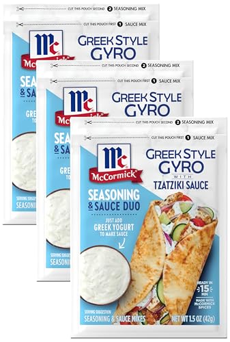 McCormick Greek Style Gyro Seasoning with Tzatziki Sauce Mix, 1.5