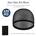 120 Pcs Wig Cap Non Slip, Stretchy Nylon Stocking Wig Application Caps for Women and Men, Cosplay & Daily Use Lightweight, Breathable (Black)