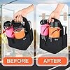 Beautyflier Reusable Insulated Coffee Cup Carrier, Portable Drink Holder with Handle Organizer Tote Bag for Hot & Cold Drinks