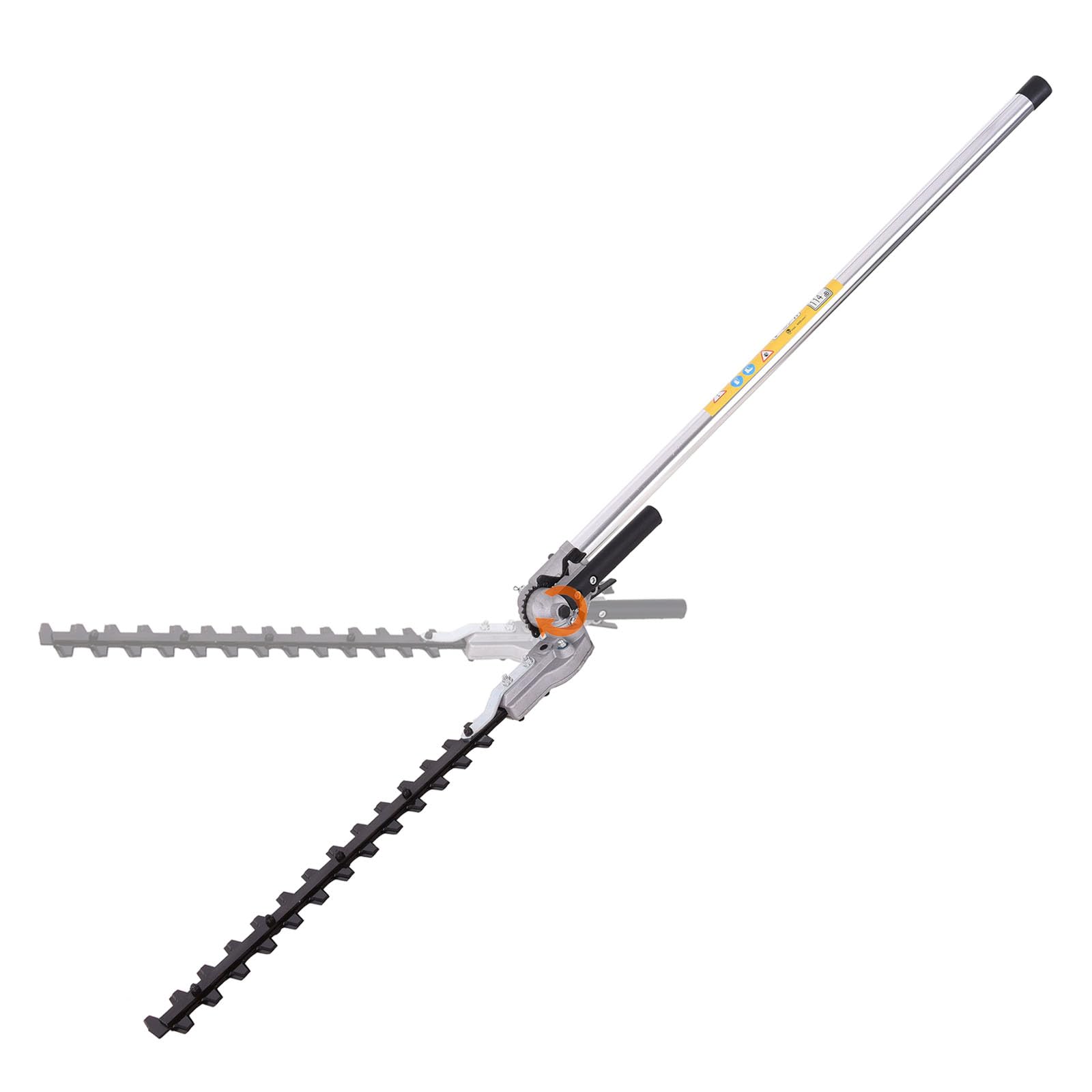Accesorio para Cortasetos, Universal Cortasetos Cuchilla 43cm Cabezal con Extensión de Aluminio 75cm Compatible con Cortasetos Electrico Multiherramientas Inalámbricas