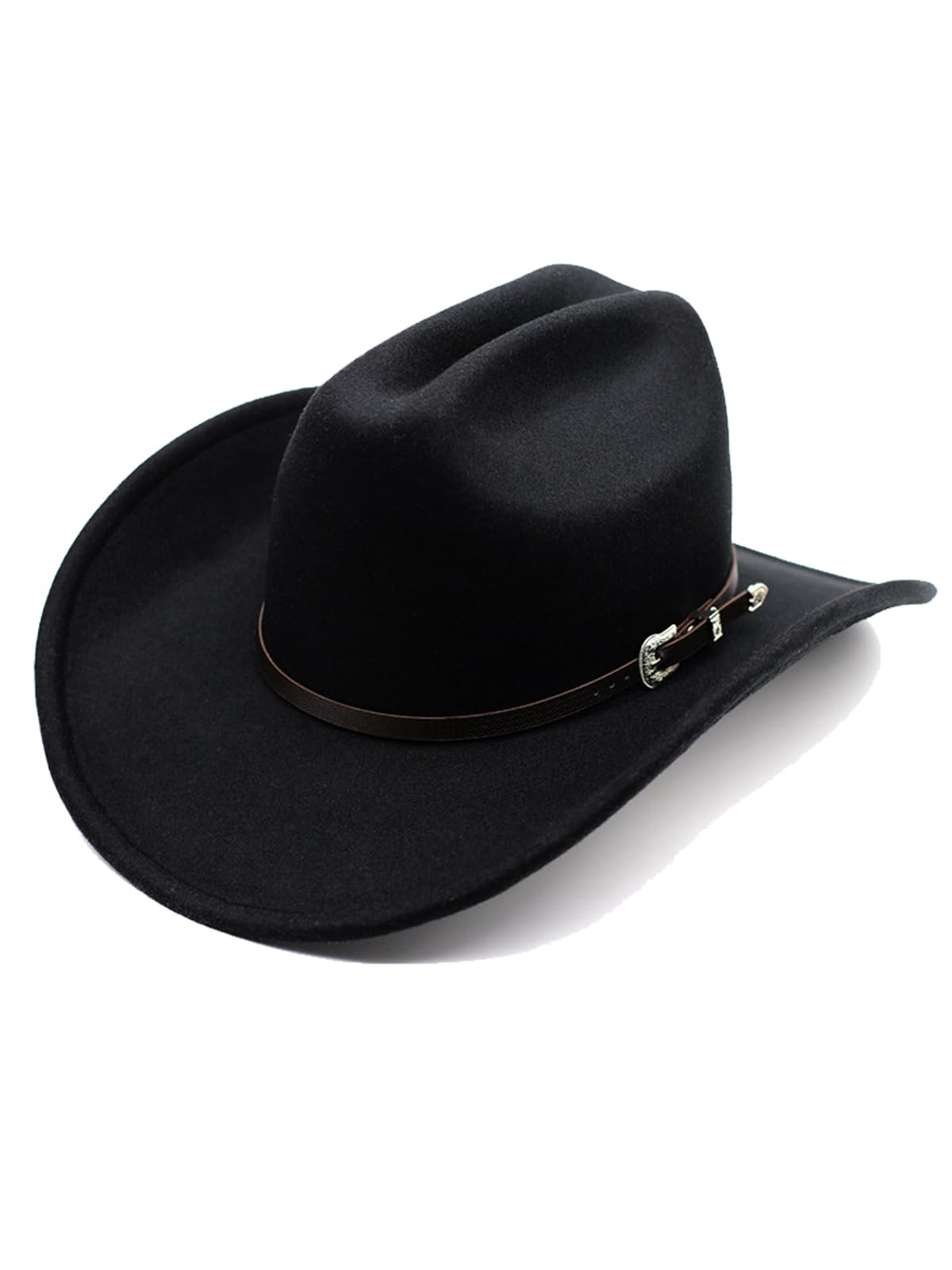 Chapeau De Cowboy Polyvalent Homme/Femme - Large Bords, Malléable, Noir, Protection Soleil Été