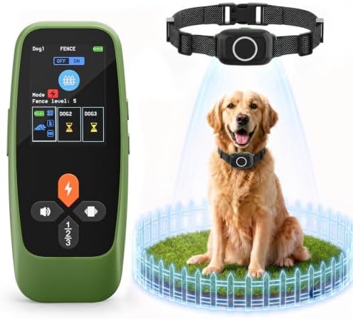 4-in-1 Wireless Dog Fence with Training, Bark Control, Real-Time ...